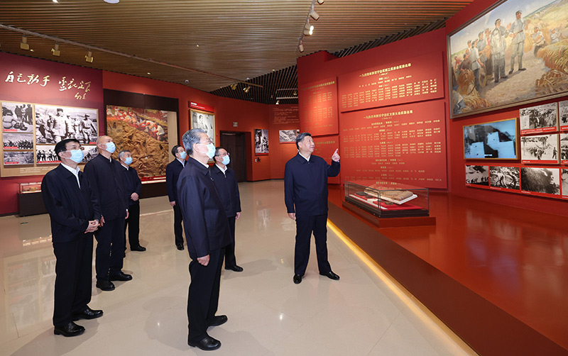习近平瞻仰延安革命纪念地：弘扬伟大建党精神和延安精神 为实现党的二十大提出的目的使命而团结斗争 -  豪门国际